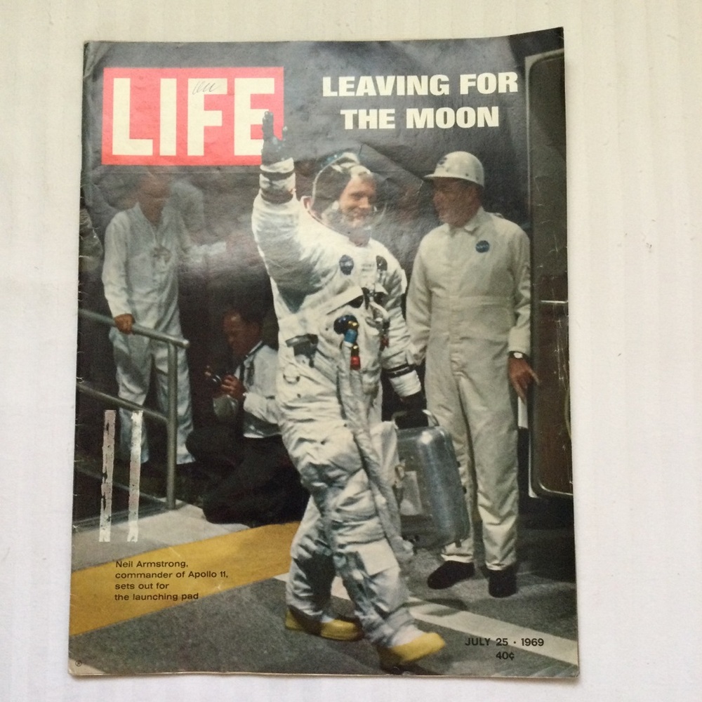 Life Magazine Leaving For The Moon July 25 1969